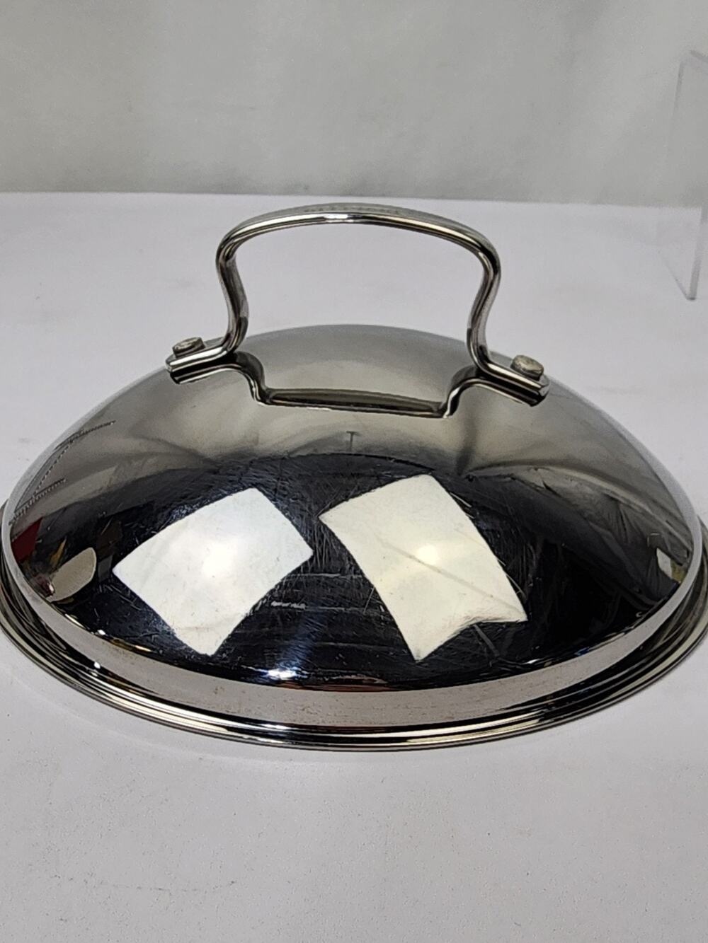 Belgique Stainless Steel Domed Replacement Lid (Only) Vented w Handle 7"